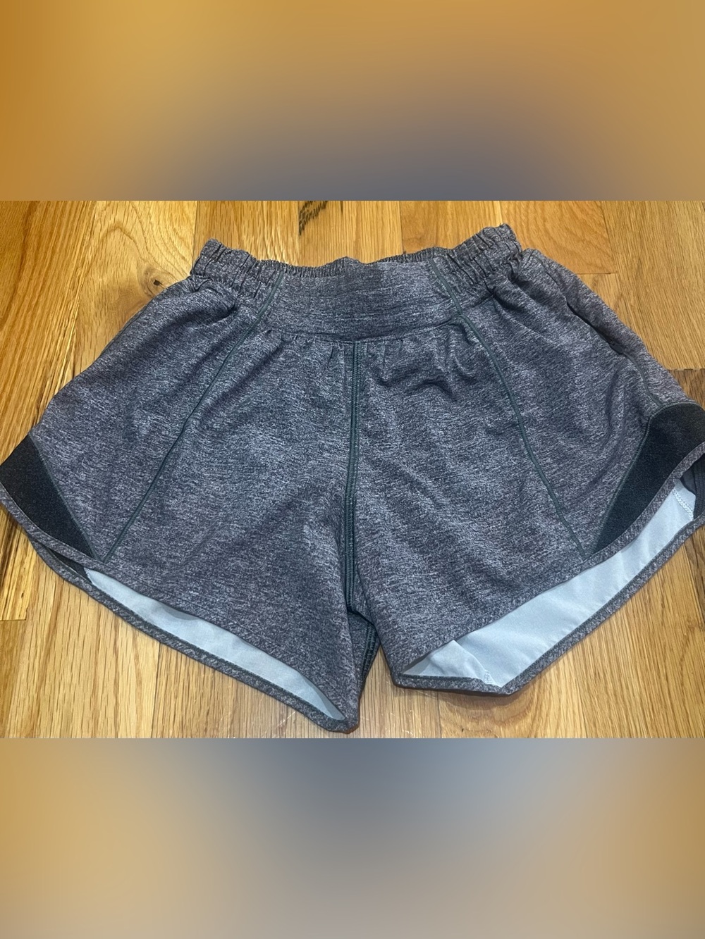 Lululemon Women's Gray Athletic Shorts with Inner Liner